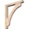 Ekena Millwork Legacy Block Smooth Bracket w/ Offset Brace, Douglas Fir, 5 1/2"W x 40"D x 44"H BKT0604X40X44LEC05SDF - alternate 1